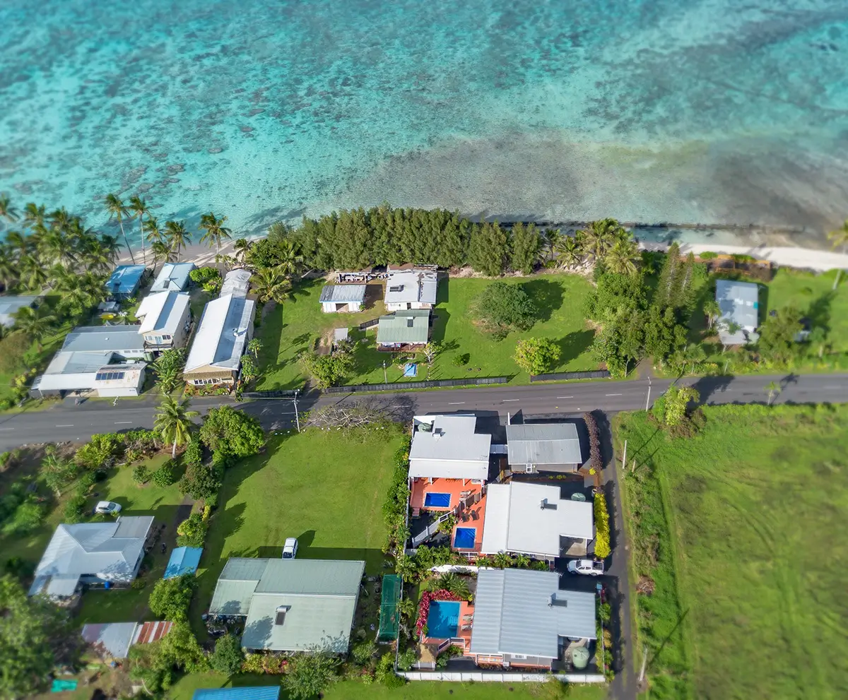 aerial view of Itimarama Villas site and surrounds